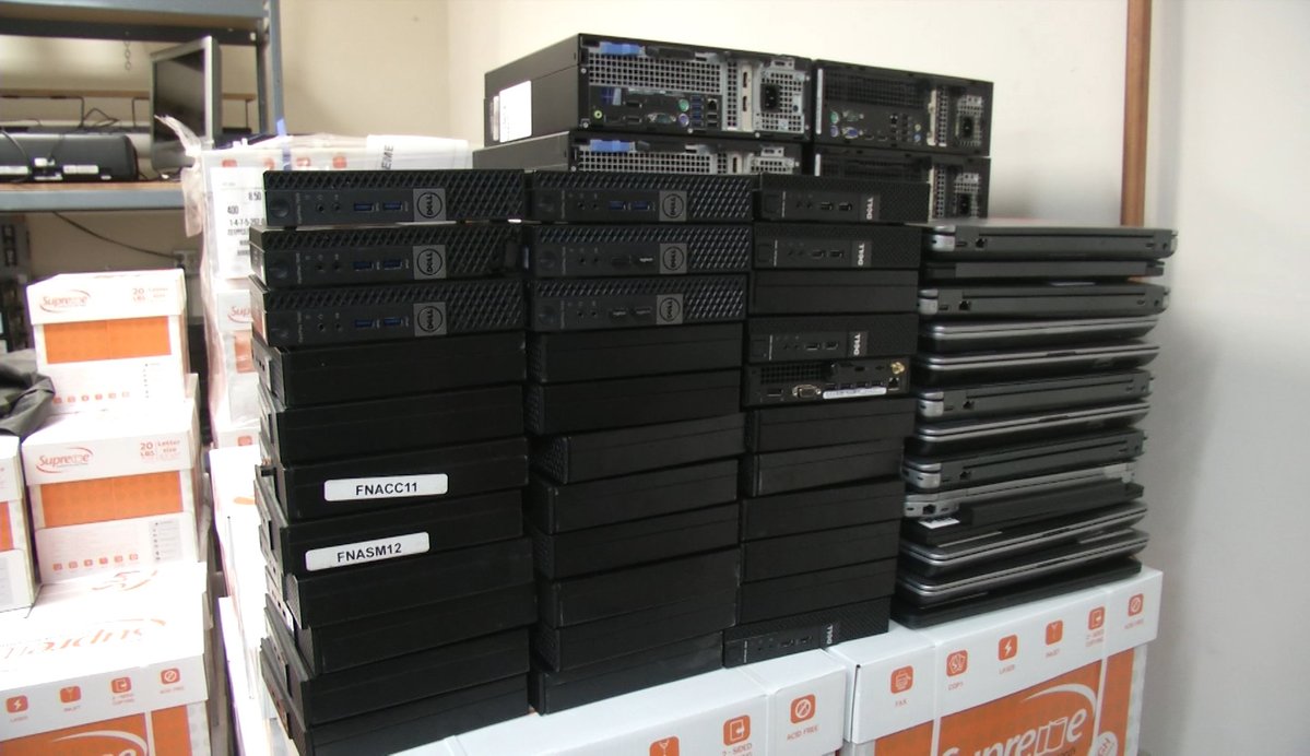 Some @MatSuBorough staff are using typewriters to get their work done after a computer virus shut down the entire network. 500 computers being wiped, many borough services limited but not closed.   