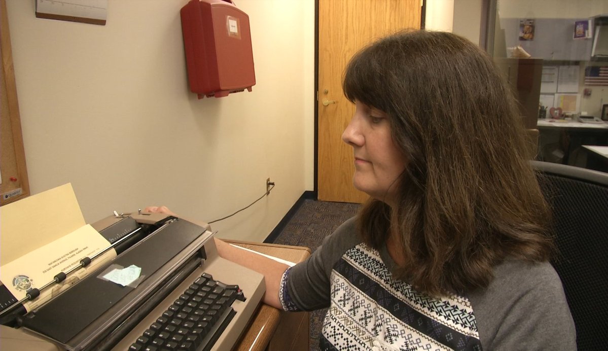 Some @MatSuBorough staff are using typewriters to get their work done after a computer virus shut down the entire network. 500 computers being wiped, many borough services limited but not closed.   